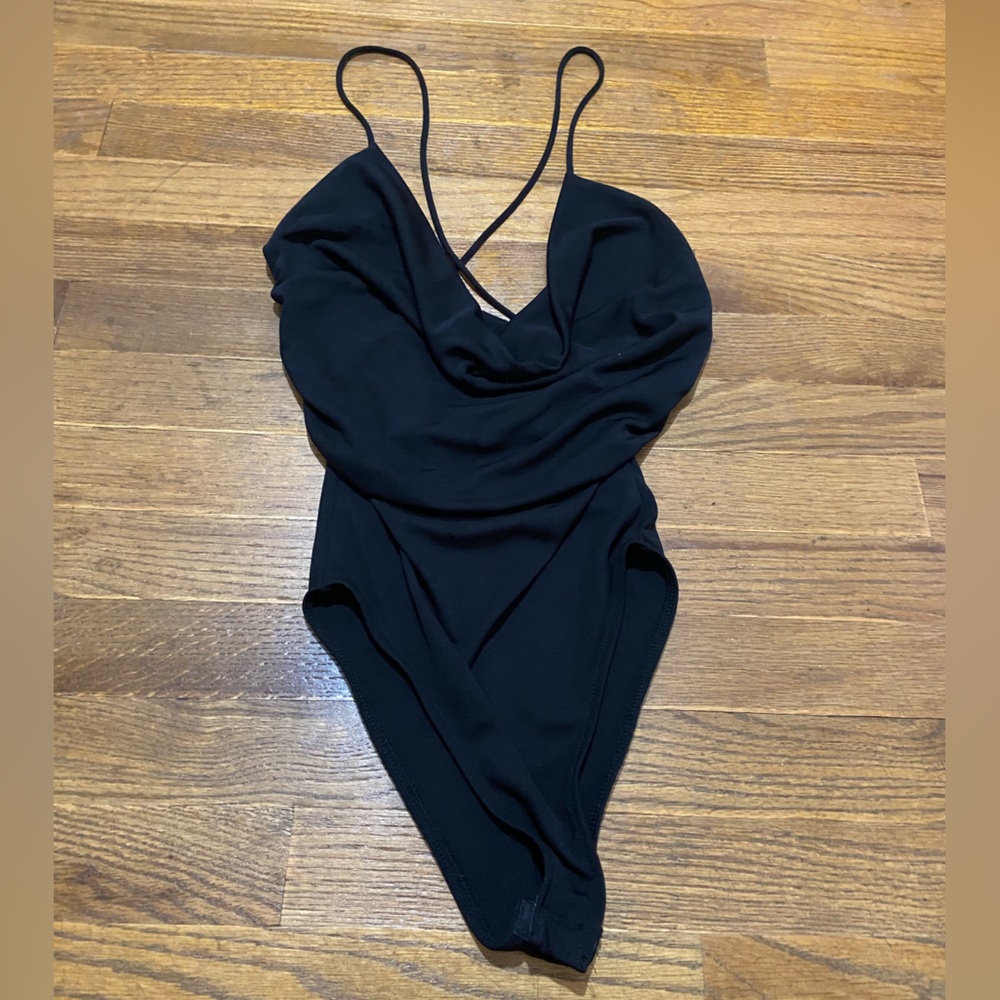 Cowl neckline bodysuit NWOT